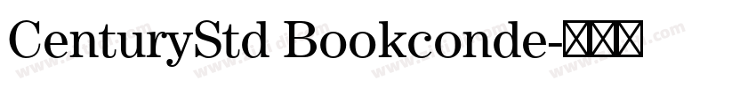 CenturyStd Bookconde字体转换